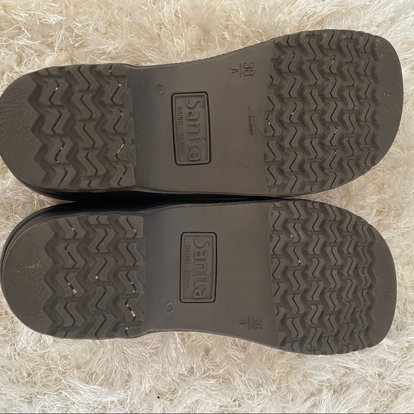 SANITA 38 Seude clogs tan cream professional shoes slip on - Picture 6 of 9